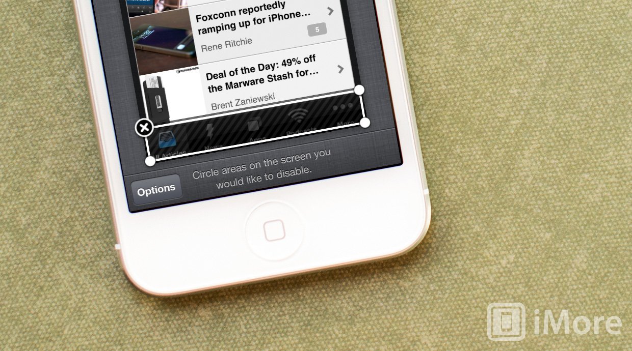 How to disable access to certain areas of the screen with Guided Access for iPhone and iPad