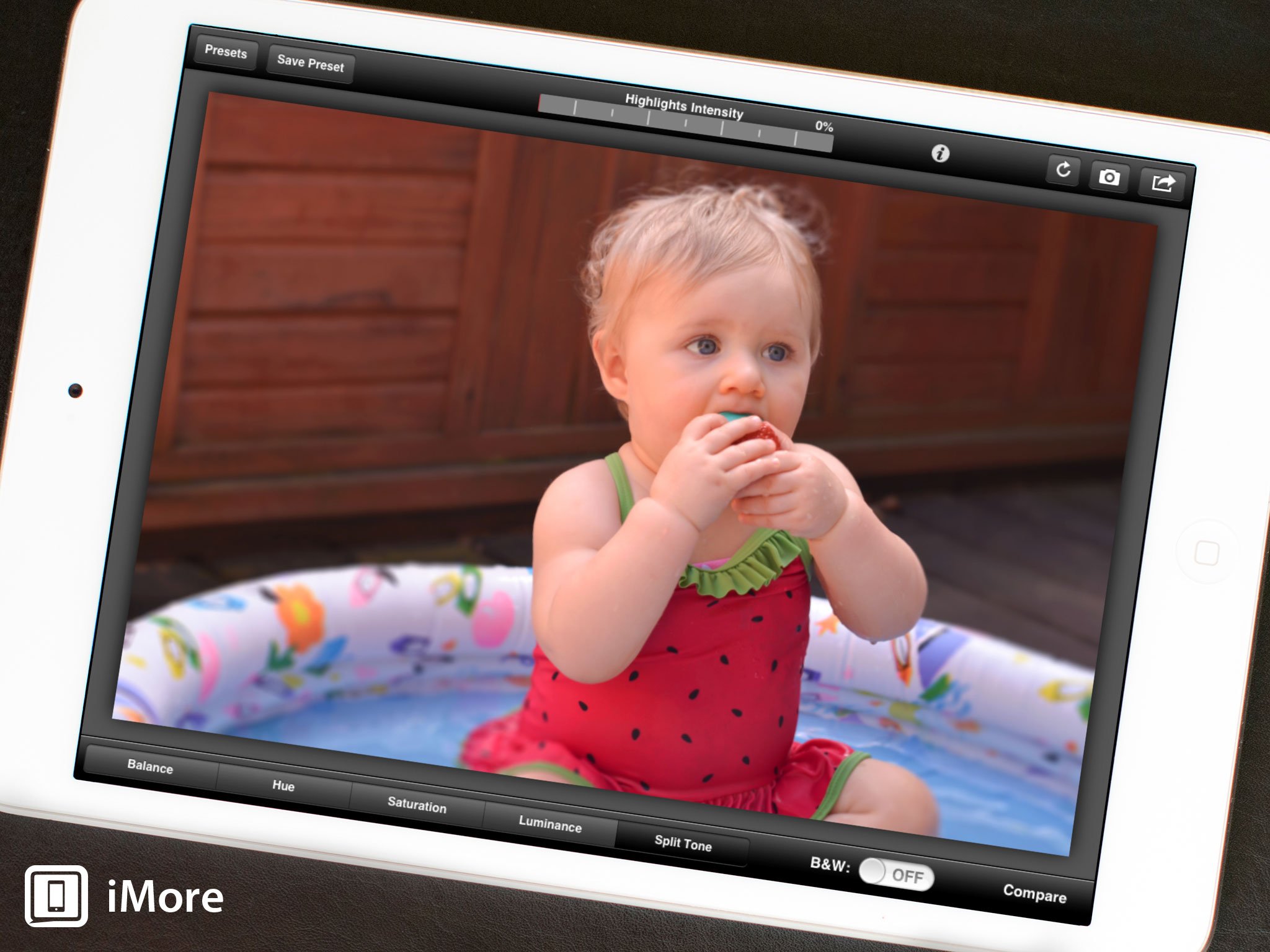Photoristic HD for iPad is a great canvas for basic to semi-advanced photo editing