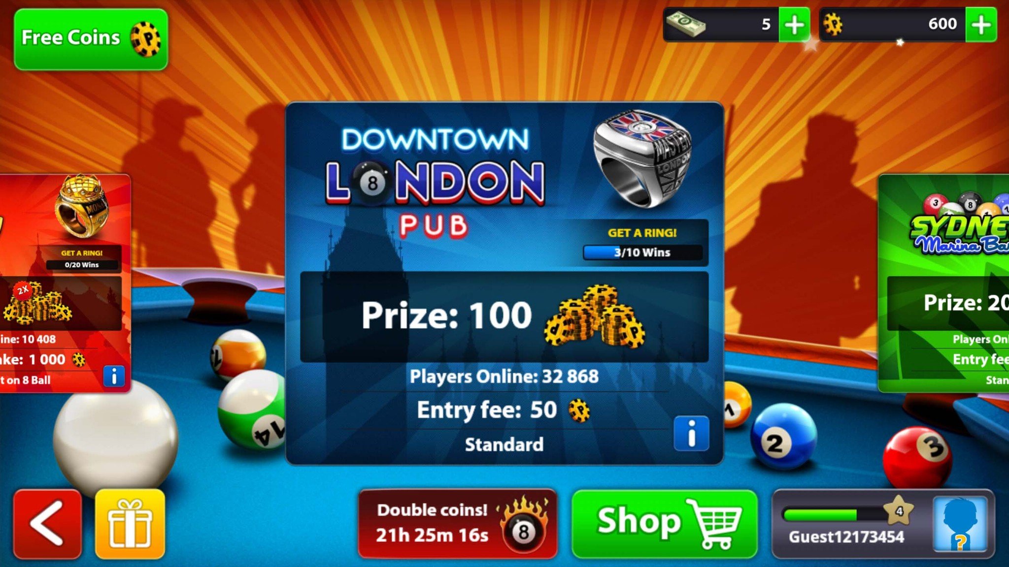 get free 8 ball pool coins and cash