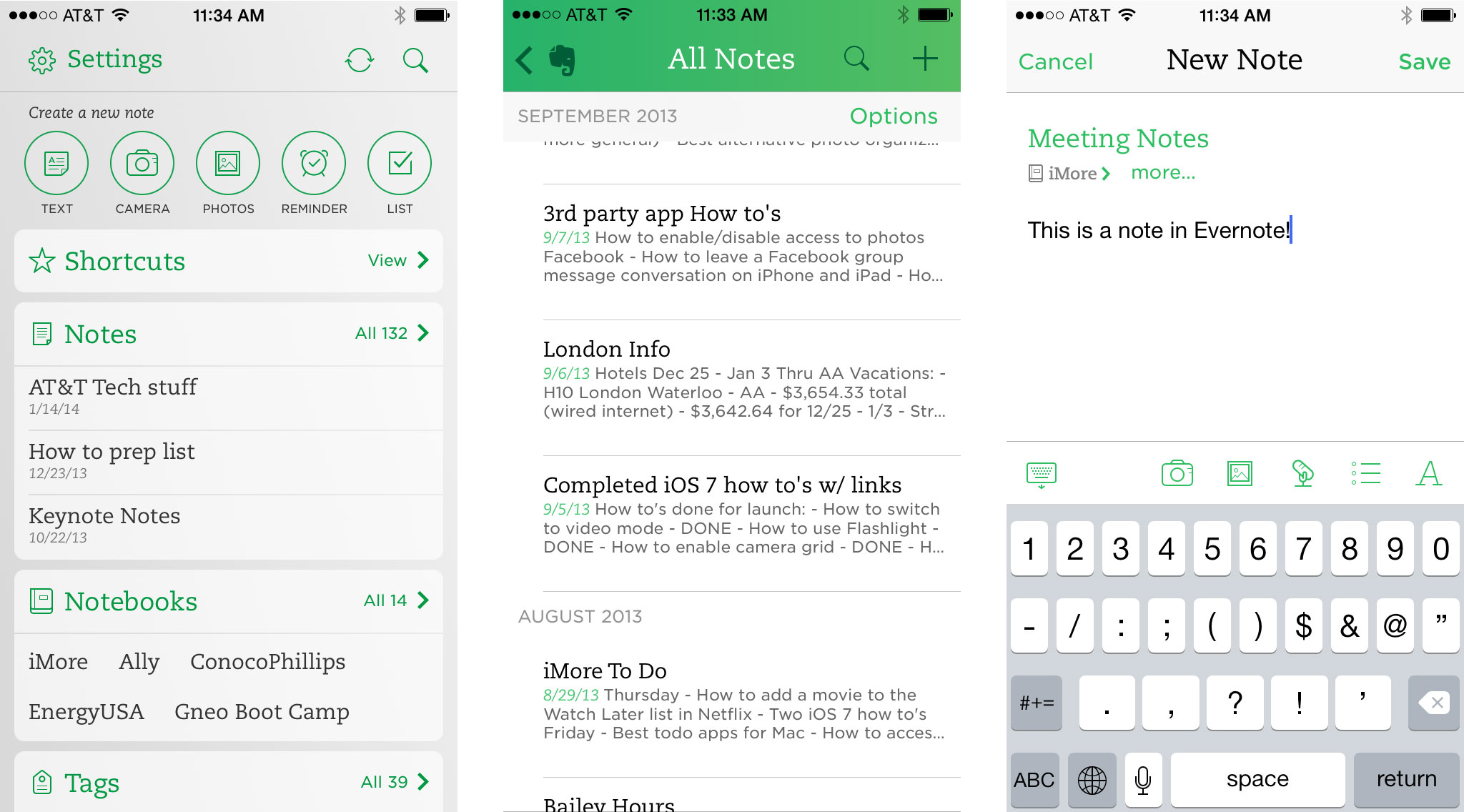 Best note-taking apps for iPhone and iPad: Evernote