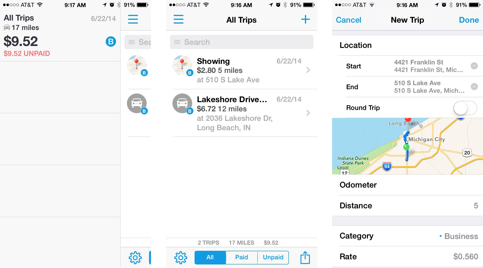 Best iPhone apps for realtors: Mileage Log+