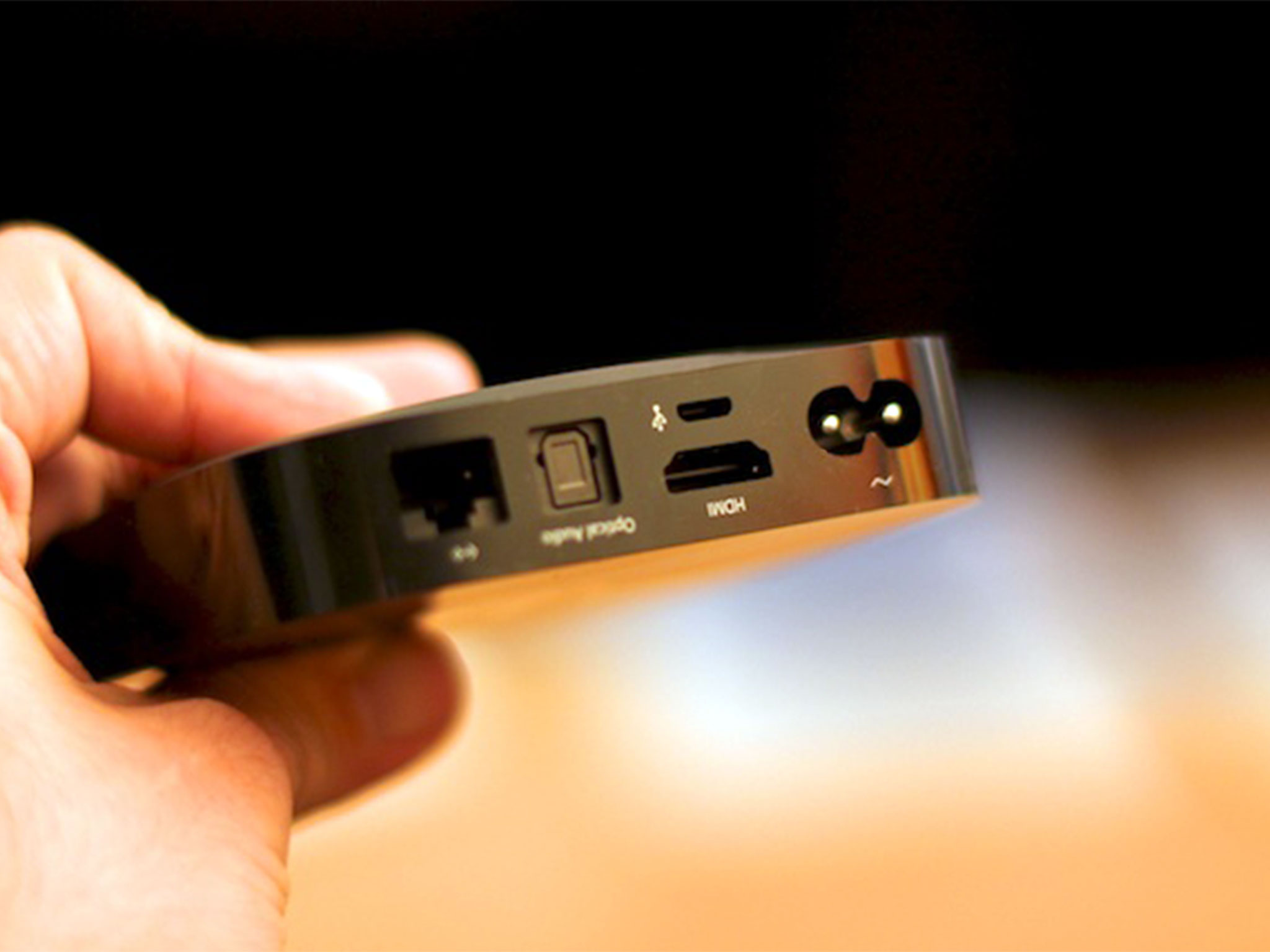 How to hook up Apple TV to external opticalaudio speakers