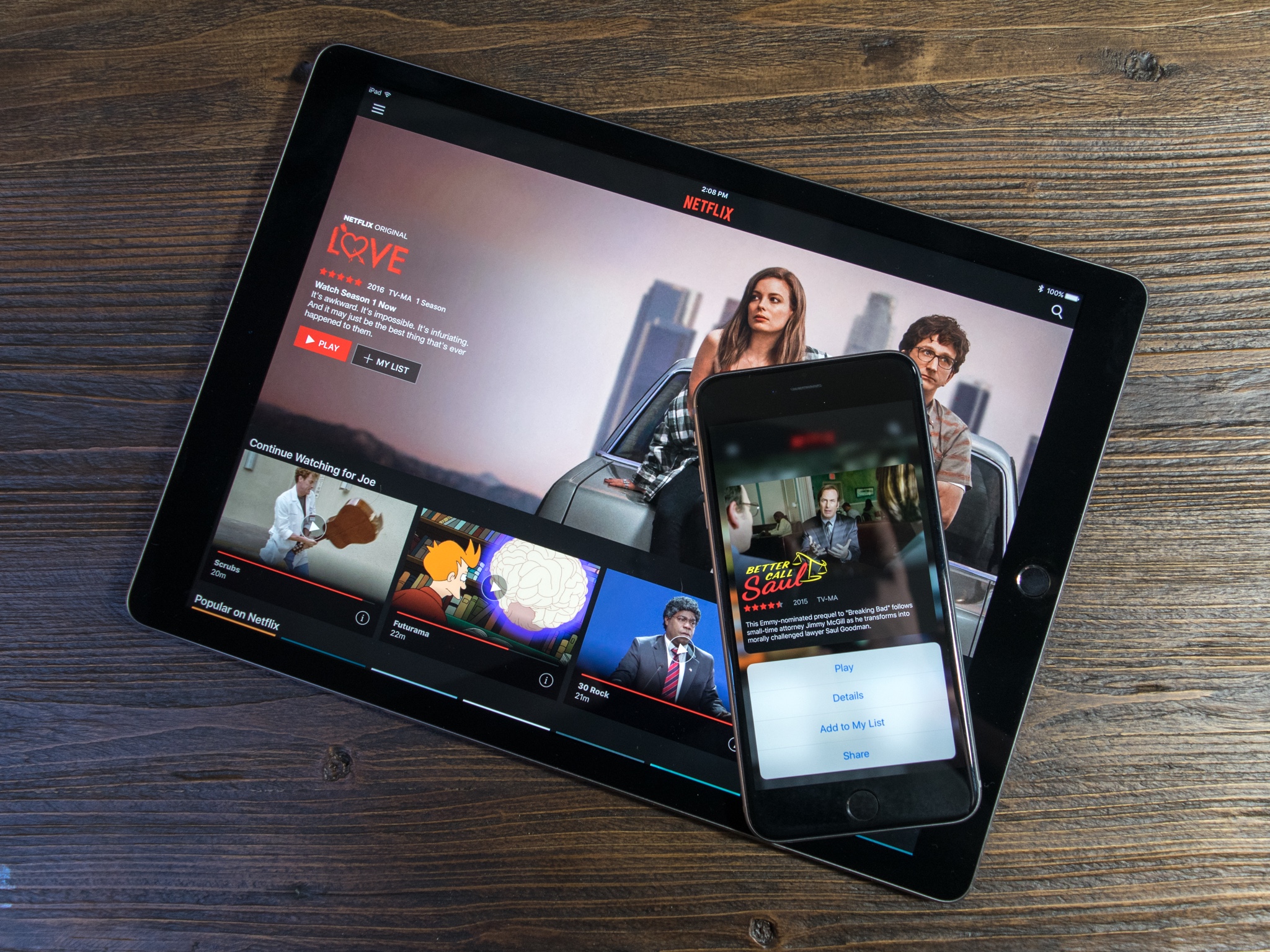 Netflix adds support for 3D Touch and iPad Pro | iMore