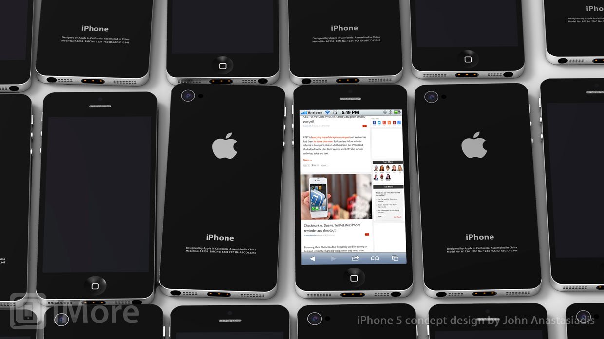 Iphone 5 Preview 4 Inch 16 9 Aspect Ratio In Cell Display Imore