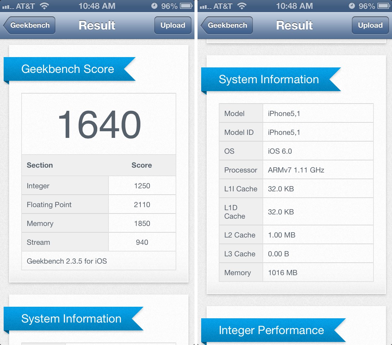 iphone 5 geekbench results