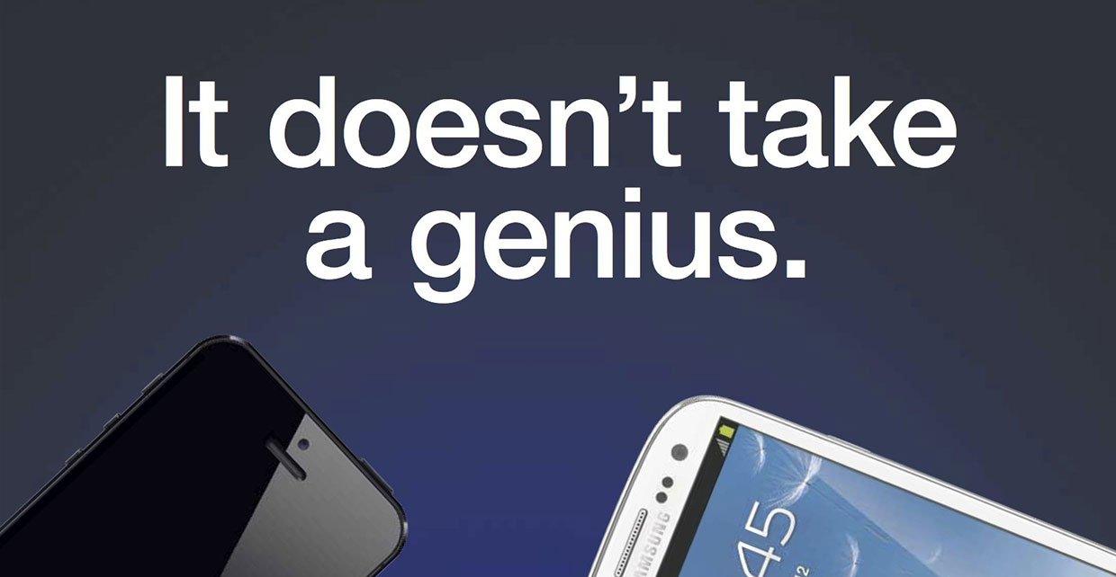 Samsung's new anti-iPhone 5 ad insults geniuses, customer's intelligence.