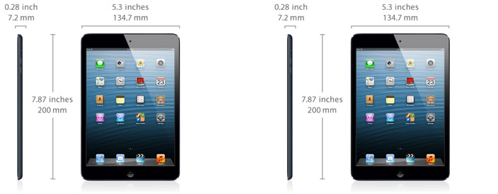 Complete iPad mini specifications