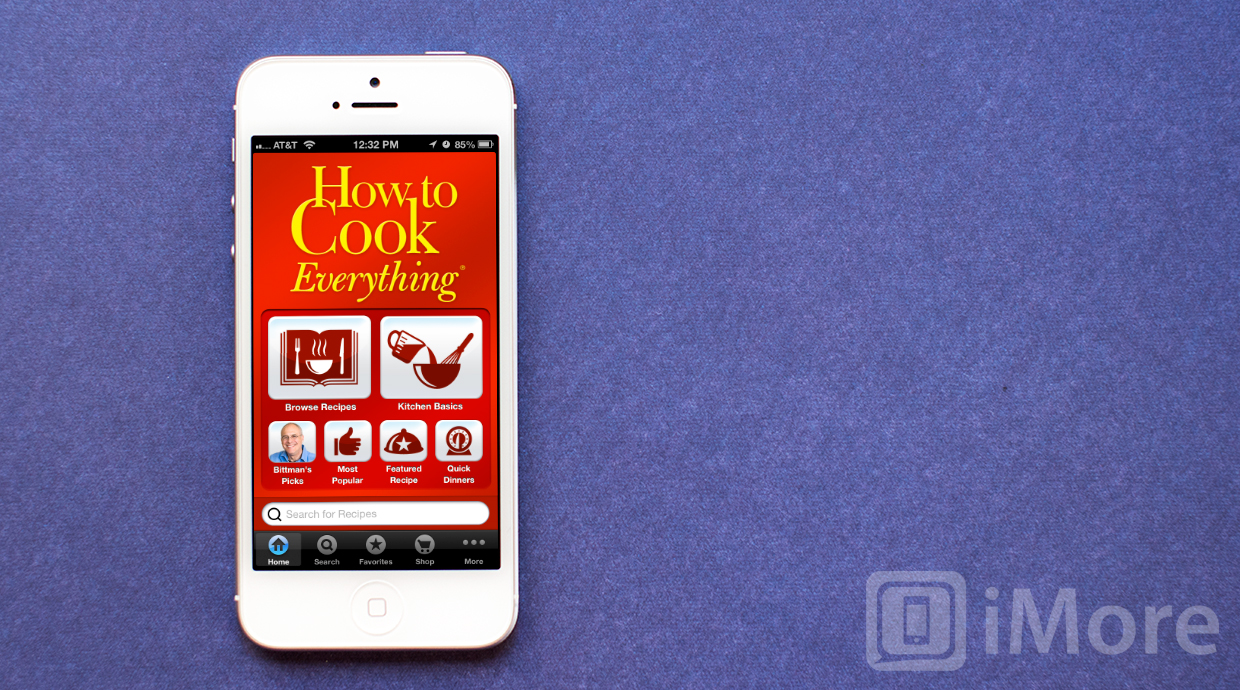 Epicurious vs. In the Kitchen vs. How to Cook Everything: user interface