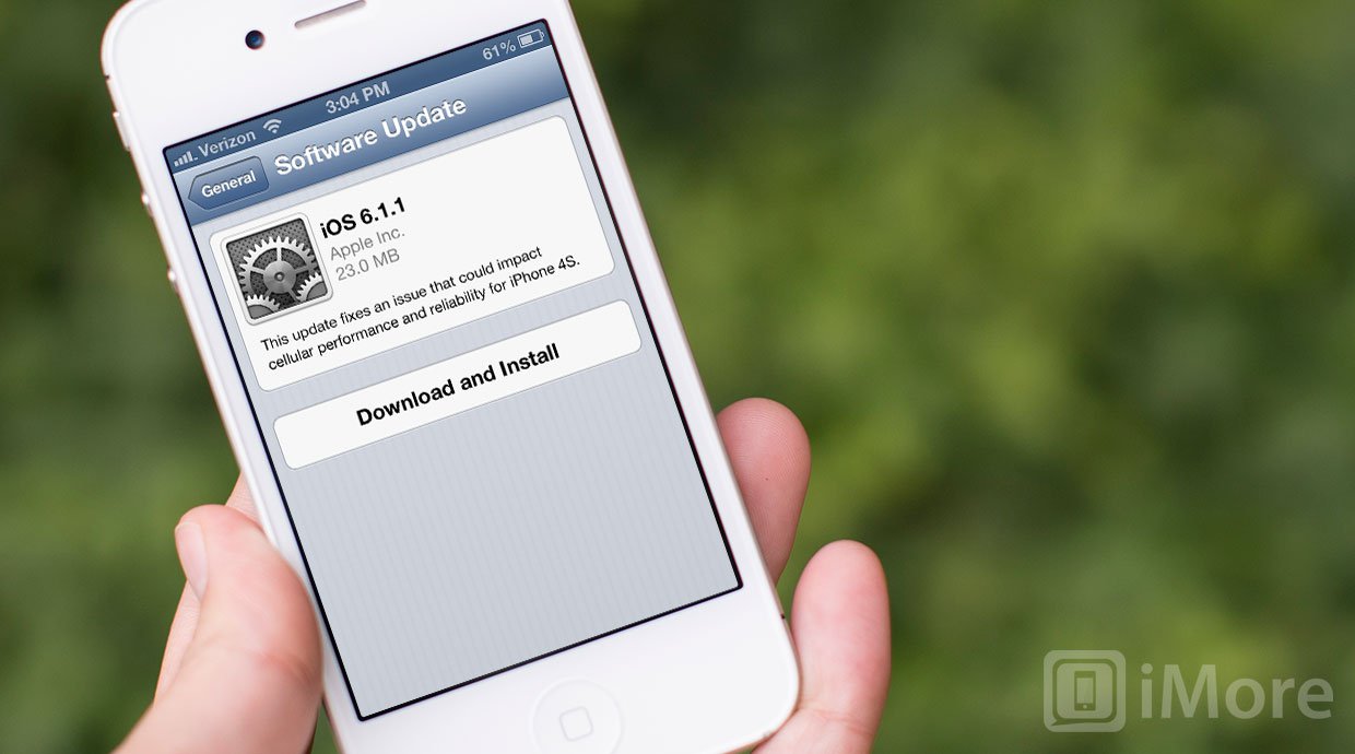 Apple releases iOS 6.1.1 for iPhone 4S, addresses cellular problems