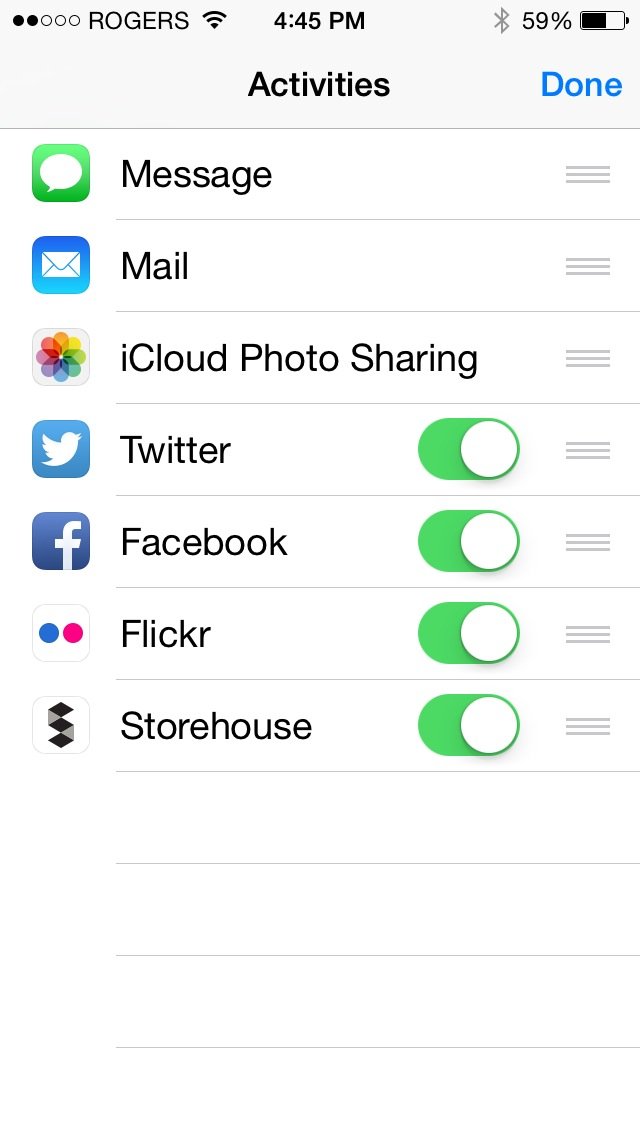 iOS 8 Sharing Extensions