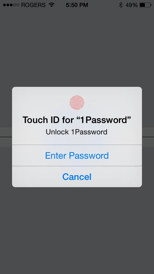 Touch ID in iOS 8