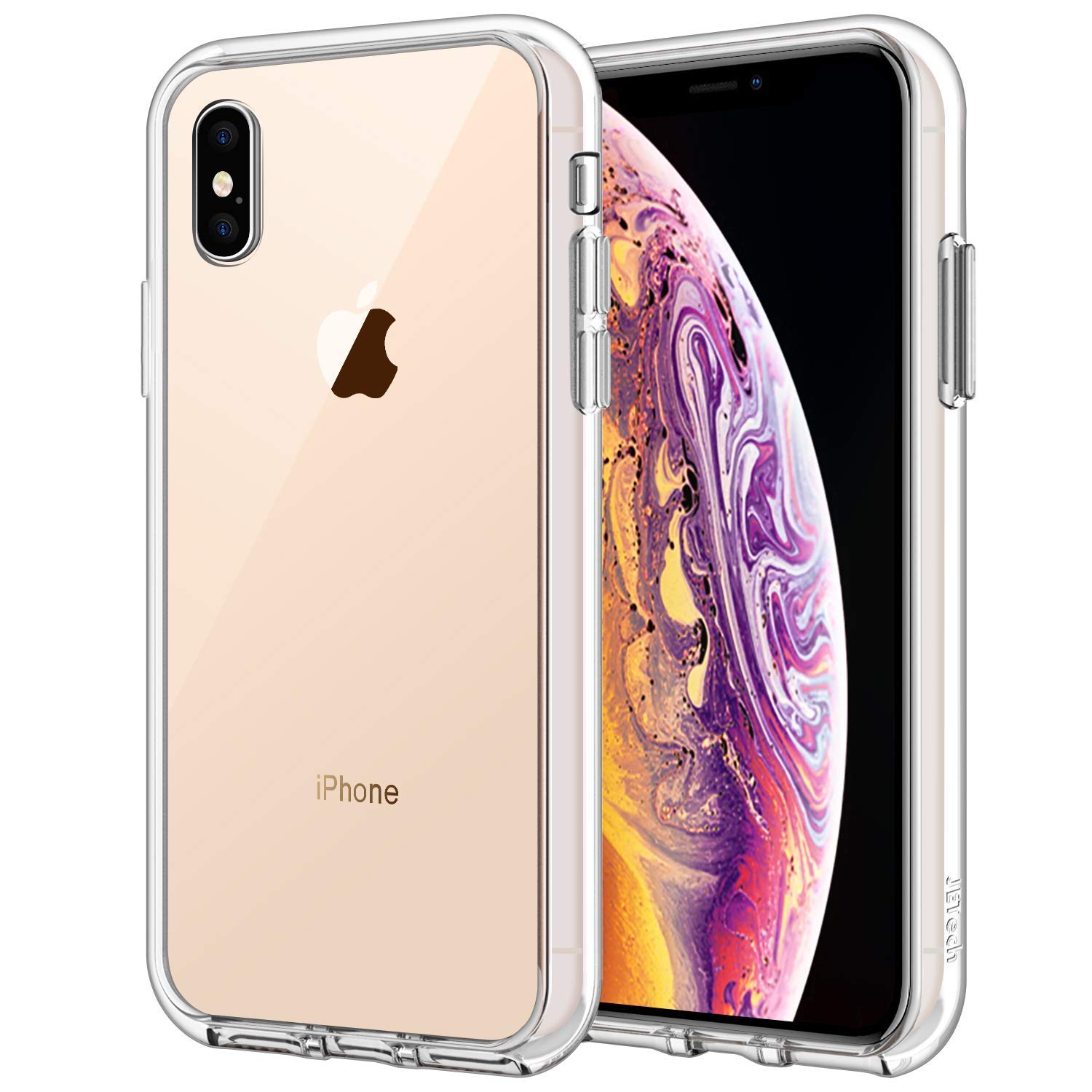 Transparent Hardback Shell Soft TPU Bumper Premium Protective Case for iPhone XS Max Acrylic iPhone XS Max Case Crystal Clear HD Shock-Absorption Protective Cover iSOUL Clear Case for iPhone XS Max