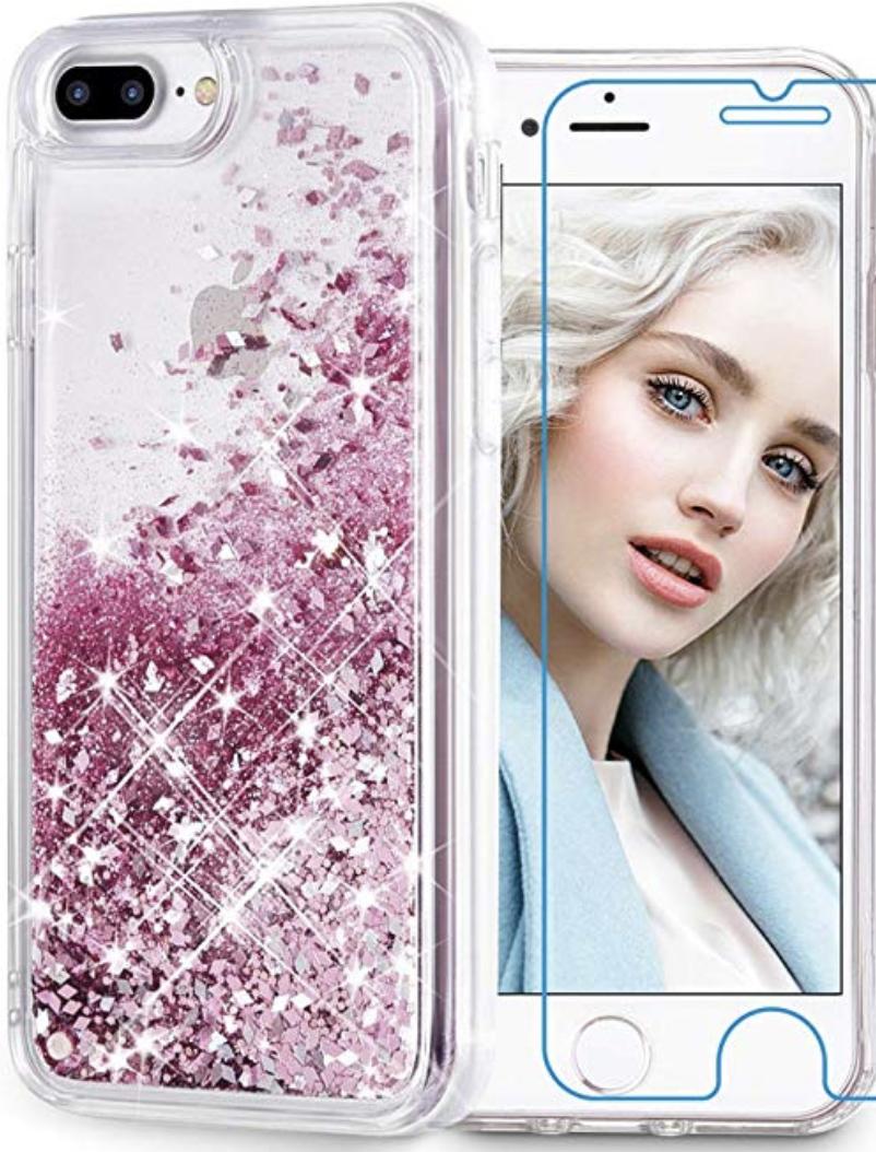 Maxdara Glitter Liquid iPhone 8 Plus Case