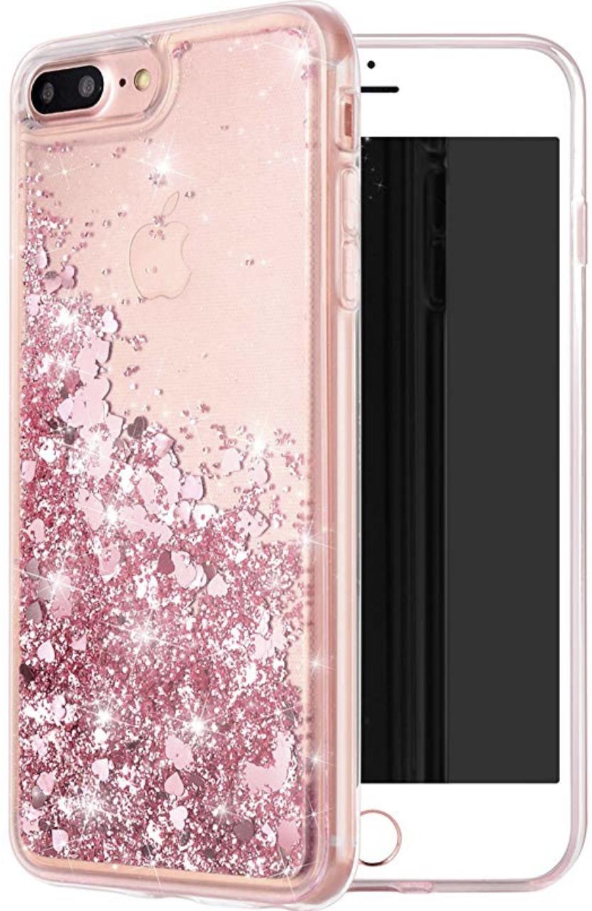 Worldmom Glitter Waterfall iPhone 8 Plus Case