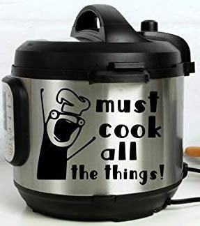 Must cook all the things meme vinyl decal
