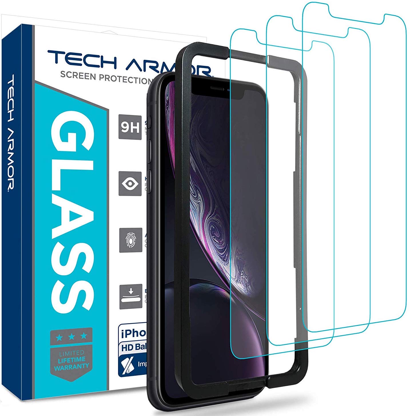 Tech Armor ballistic glass screen protector iPhone XR product