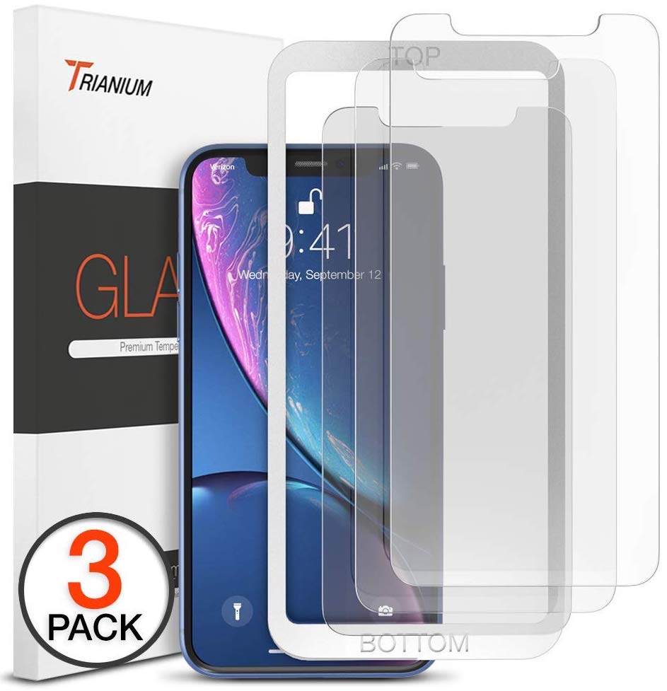 Trianium tempered glass screen protector iPhone XR
