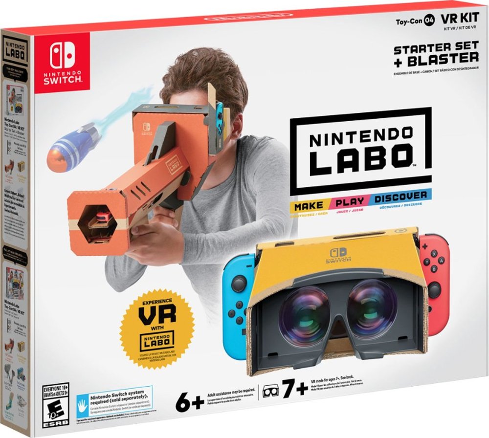 Nintendo Labo VR Kit Starter Set + Blaster