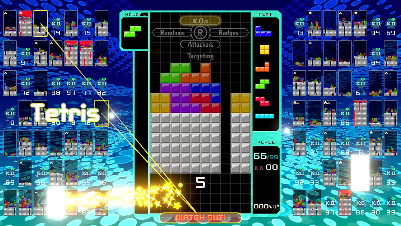 Tetris game 99