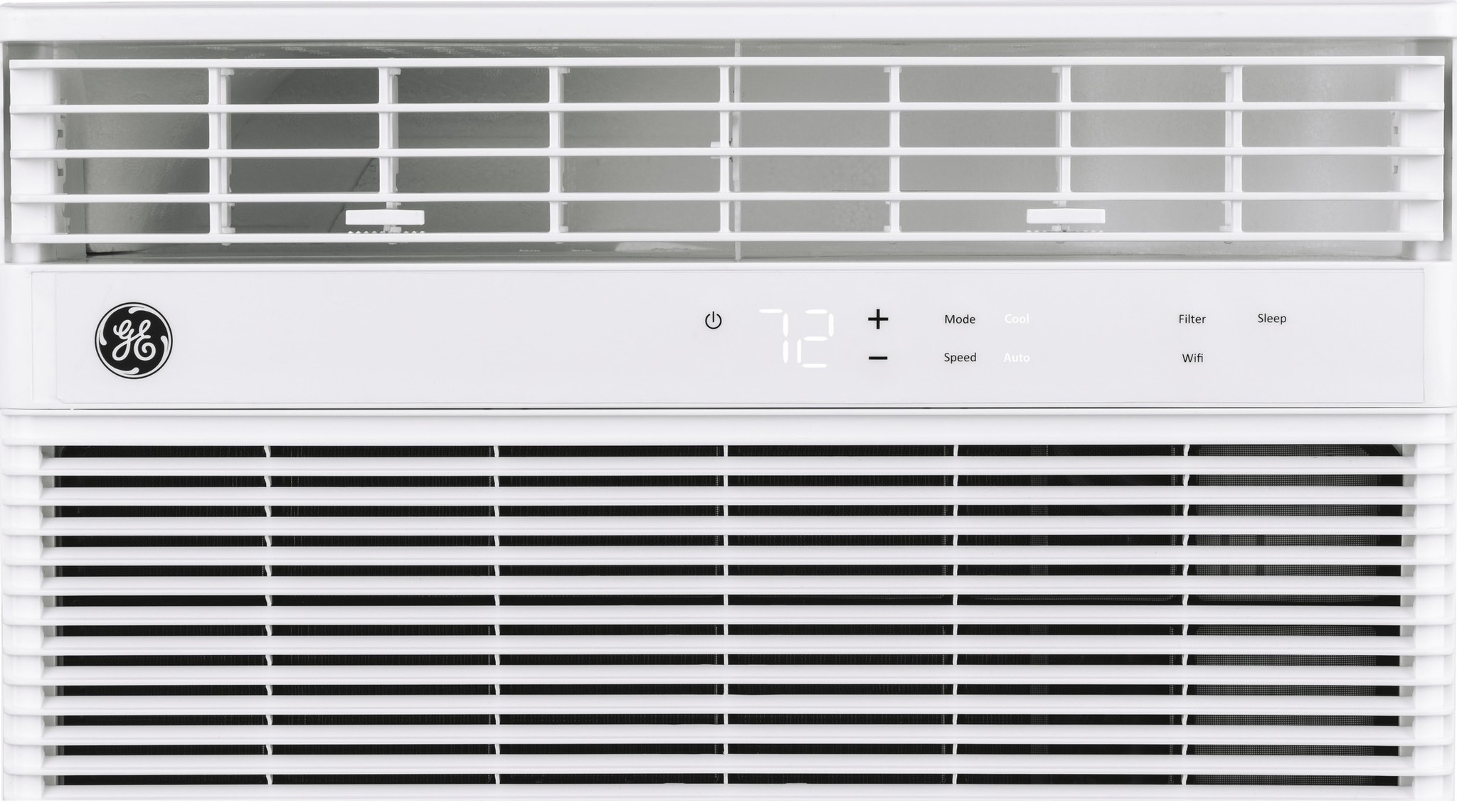 GE AHC10LY window air conditioner on a white background