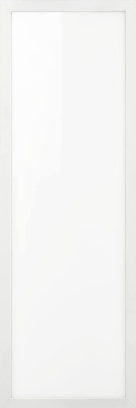 Ikea FLOALT rectangular light panel with white frame on a white background