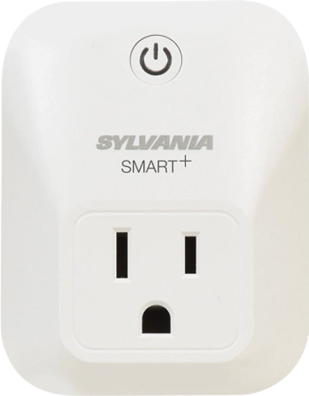 Sylvania Smart+ Smart Plug on a white background