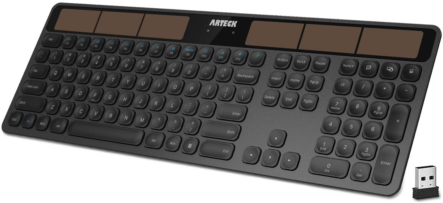 Arteck Wireless Solar Keyboard