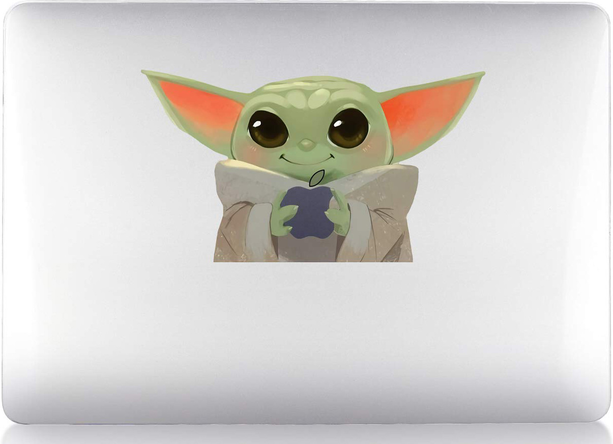 Baby Yoda Macbook Decal