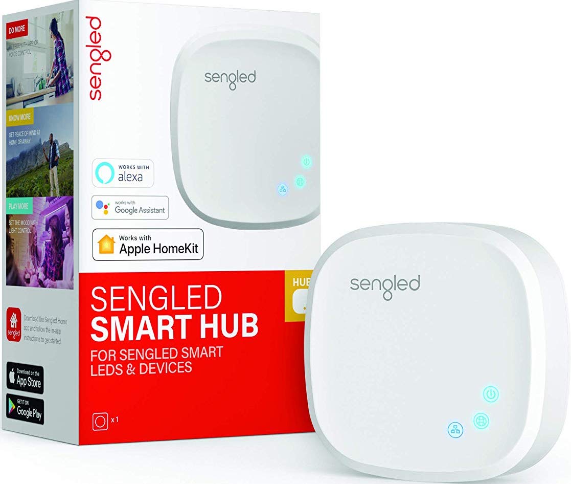 Sengled Homekit Smart Hub packaging and accessory