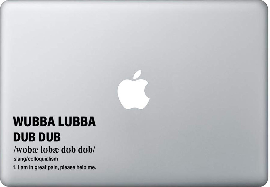 Wubba Lubba Macbook Pro Skin