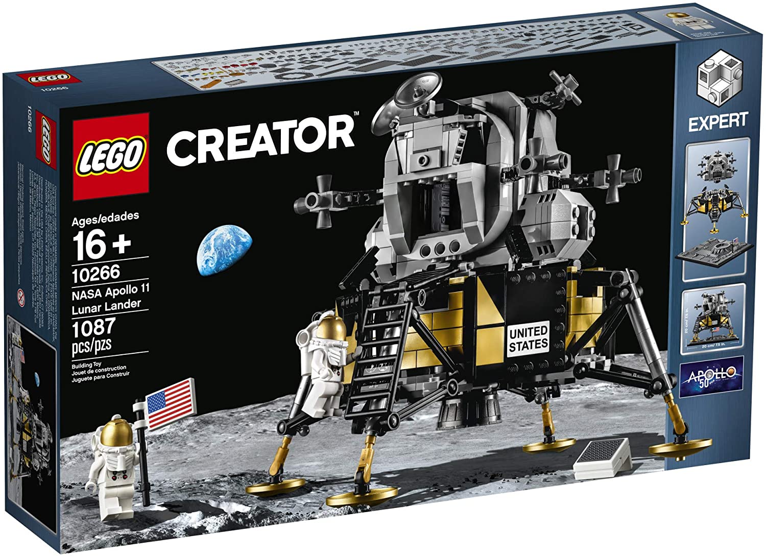 Lego Creator Expert Nasa Apollo 11 Lunar Lander Render Cropped
