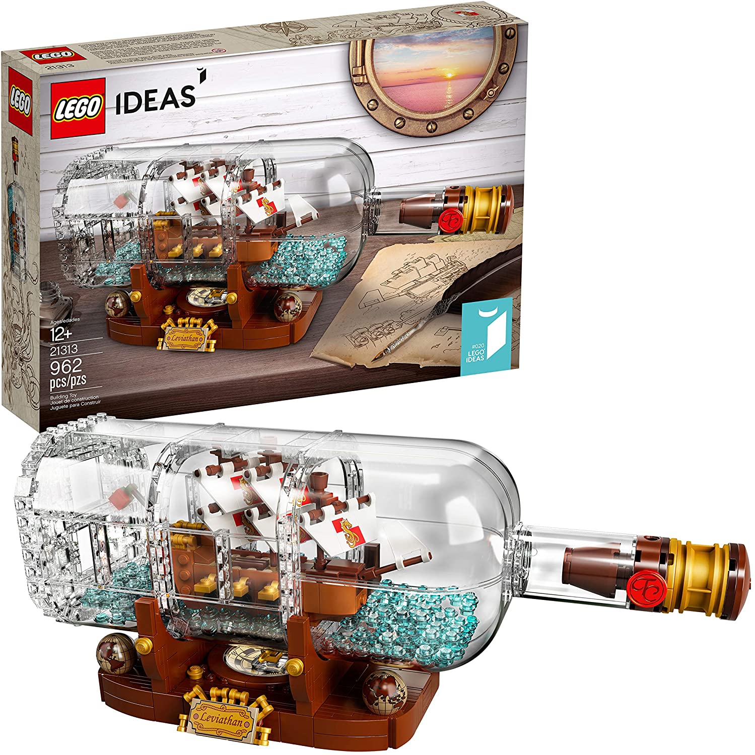 Lego Ideas Ship In A Bottle Render Cropped