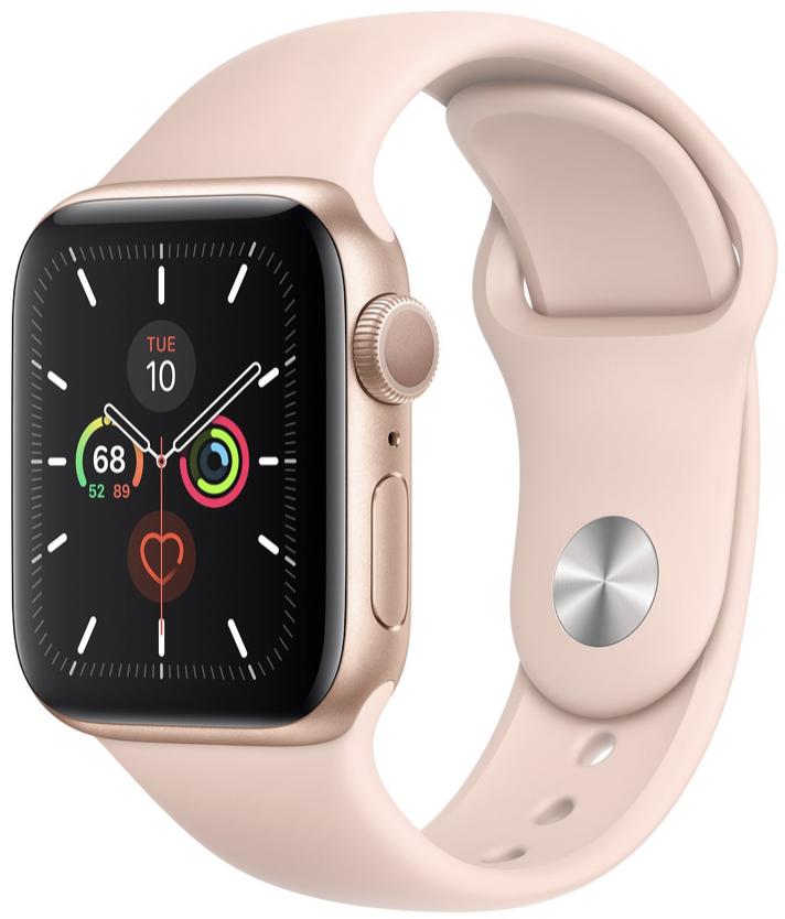 Apple Watch Series 5 Gold Pink Sand Sport Band