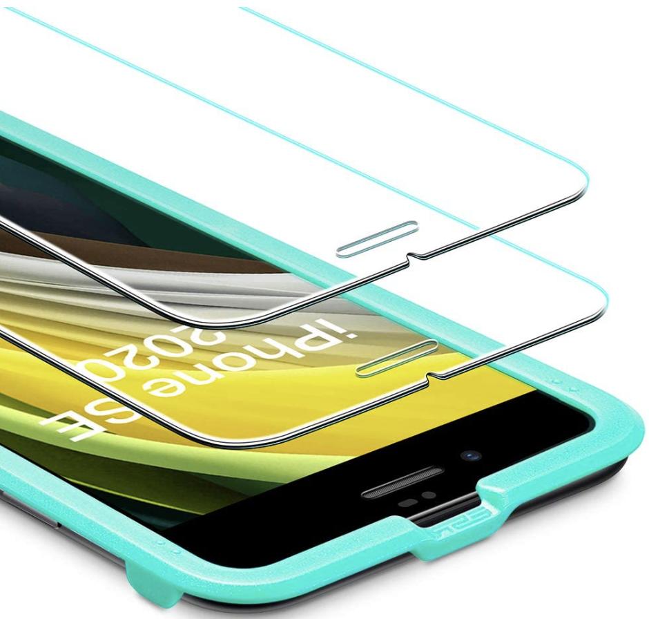 Protecteur d'écran en verre trempé ESR pour iPhone SE 2020 