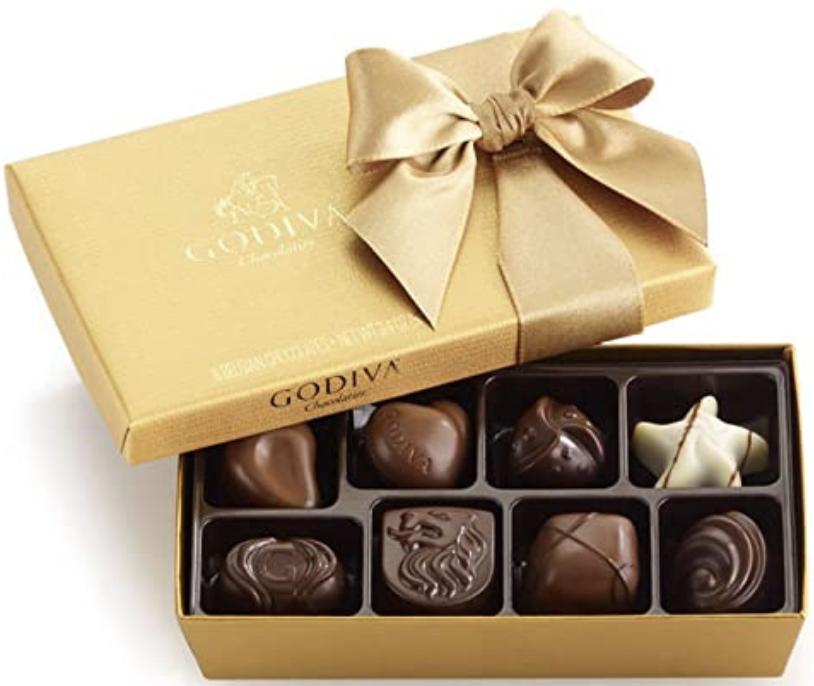 Godiva Chocolatier Assorted Chocolate Gold Ballotin Gift Box