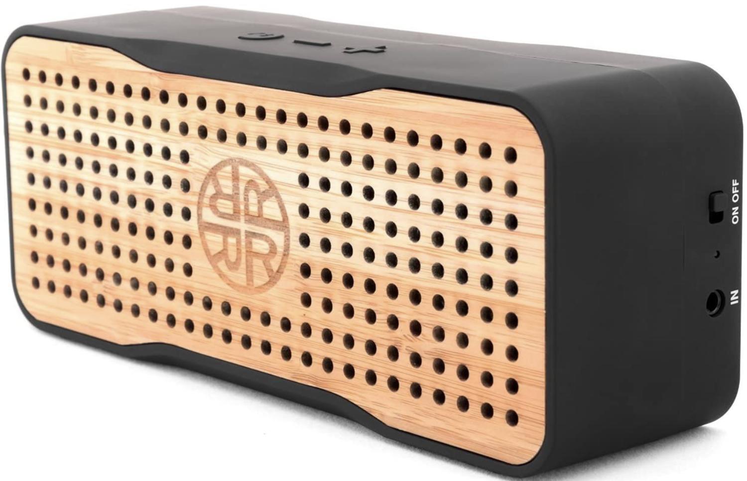 Portable Bluetooth Bamboo Speaker & Phone Charger by REVEAL
