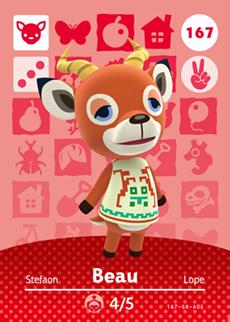 Animal Crossing Amiibo Cards Beau