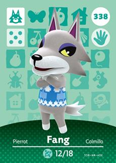 Animal Crossing Amiibo Cards Fang
