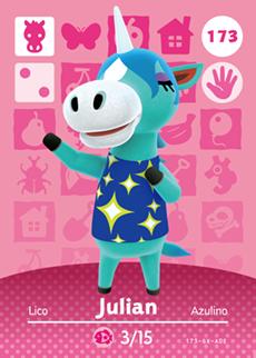 Animal Crossing Amiibo Cards Julian