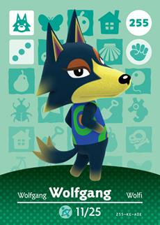 Animal Crossing Amiibo Cards Wolfgang