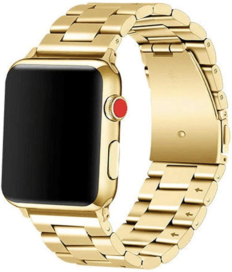 Balance Gemini Apple Watch Bracelet en acier inoxydable en or    