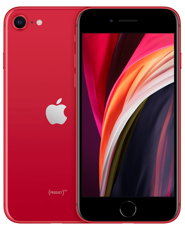 iPhone SE in red