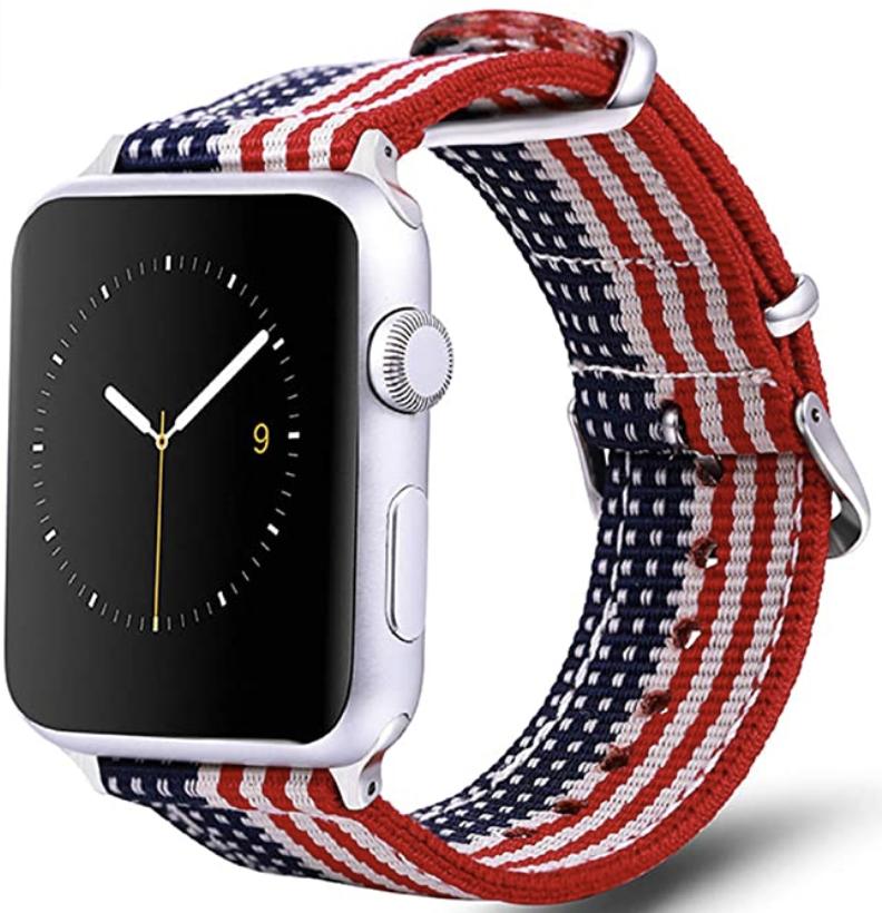 TinaWood American Flag Watch Strap For Apple Watch