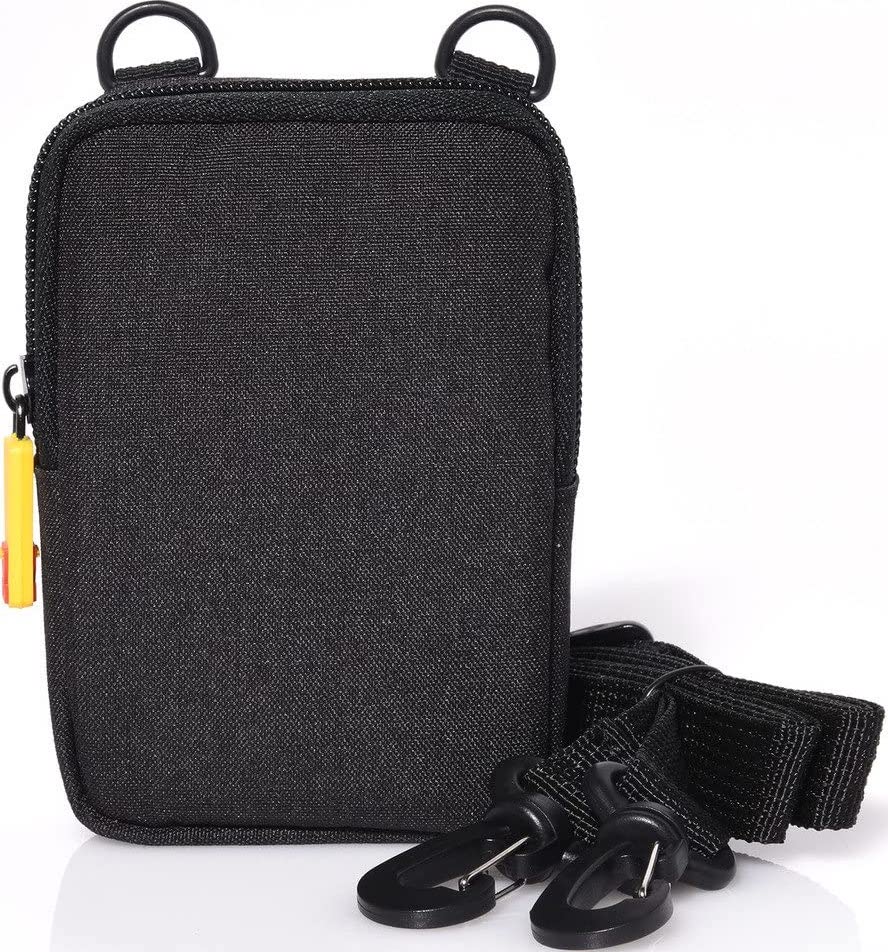 PixPro ORBIT360 VanGoddy Laurel Onyx Black Carrying Case Bag for Kodak Printomatic Instant Print Camera Mini Shot Instant Camera