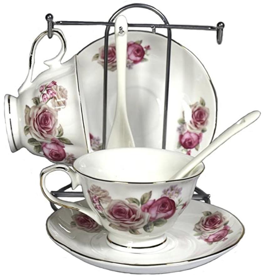 Porcelain Tea Cup and Saucer Set