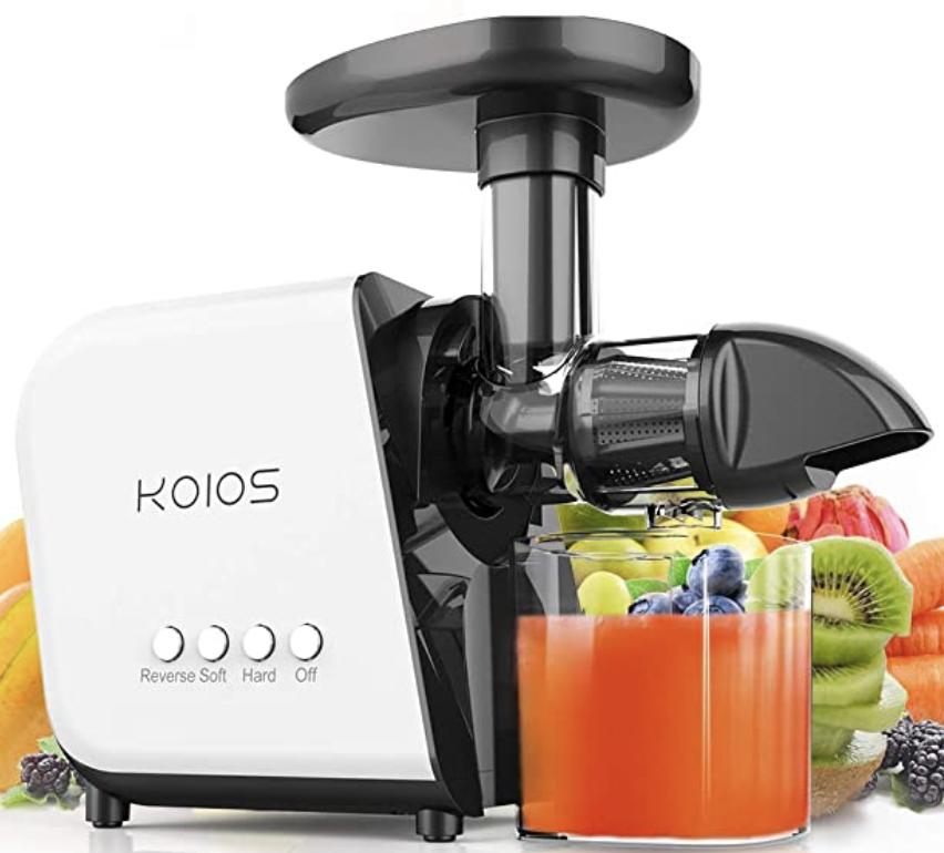 Quiet Motor and High Nutrition Juicers Easy to Clean Cold Press Juicer Energy Class A++ Homever Masticating Juicers Extractor for Whole Fruits and Vegetable Slow Juicer Machine