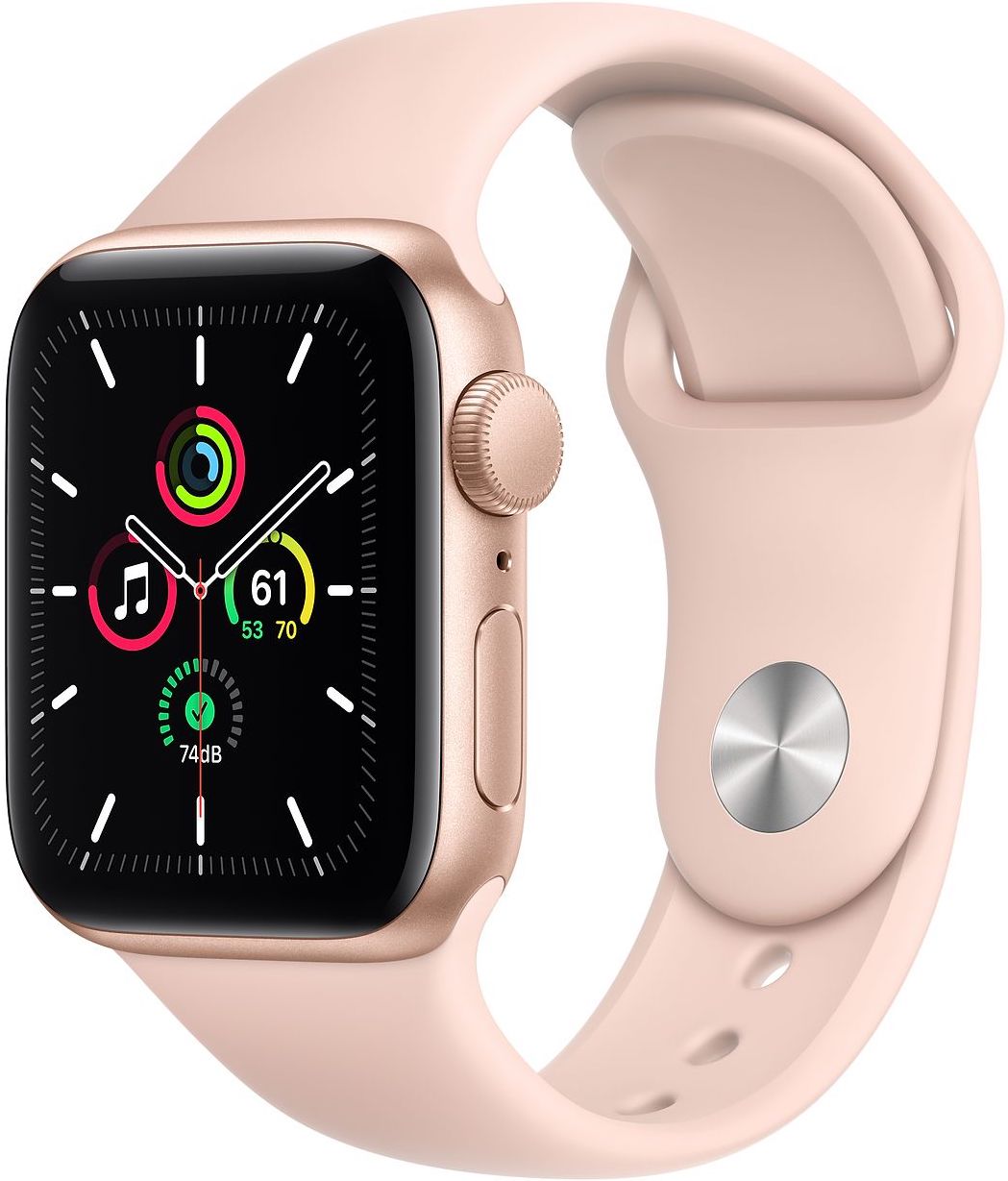 Apple Watch SE Gold with Pink Sport Band