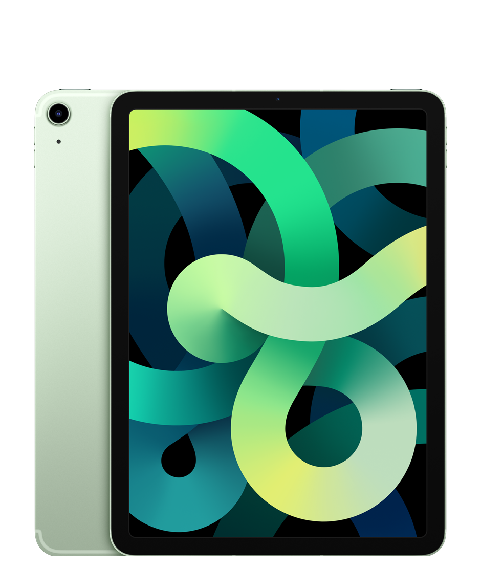 Yeşil Bir iPad Air 4 