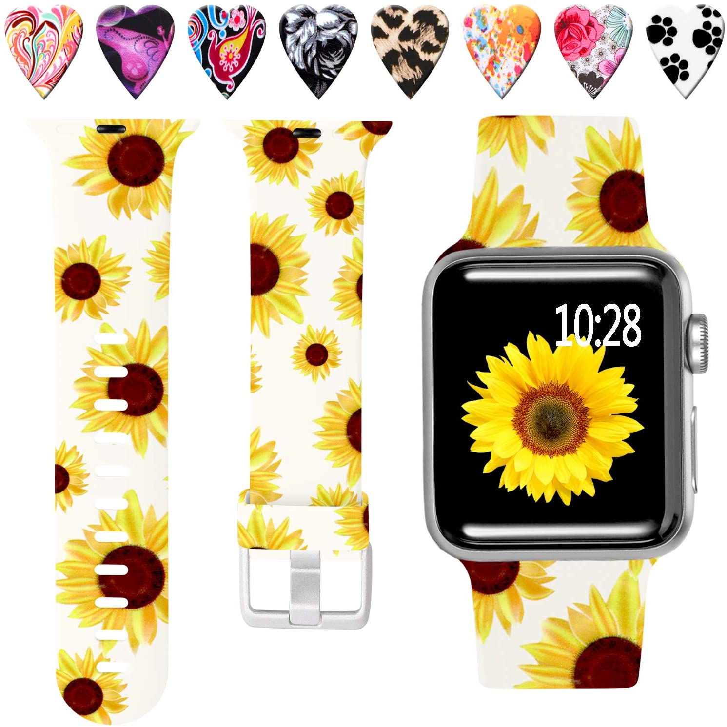 Laffav Sunflower Apple Watch Band