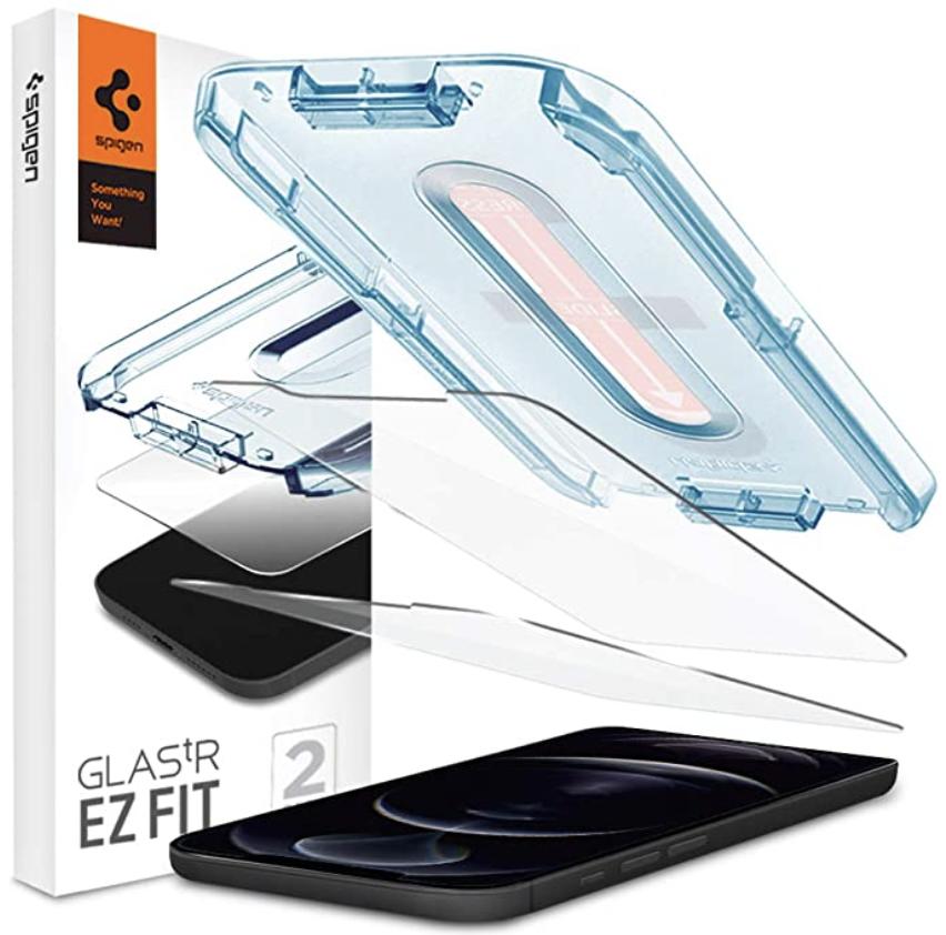 Spigen Tempered Glass Screen Protector Iphone 12 Pro Max Render Cropped